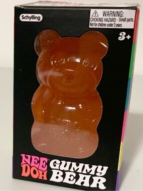 Needoh Gummy Bear Squishy Orange  NEW SEALED NEE DOH